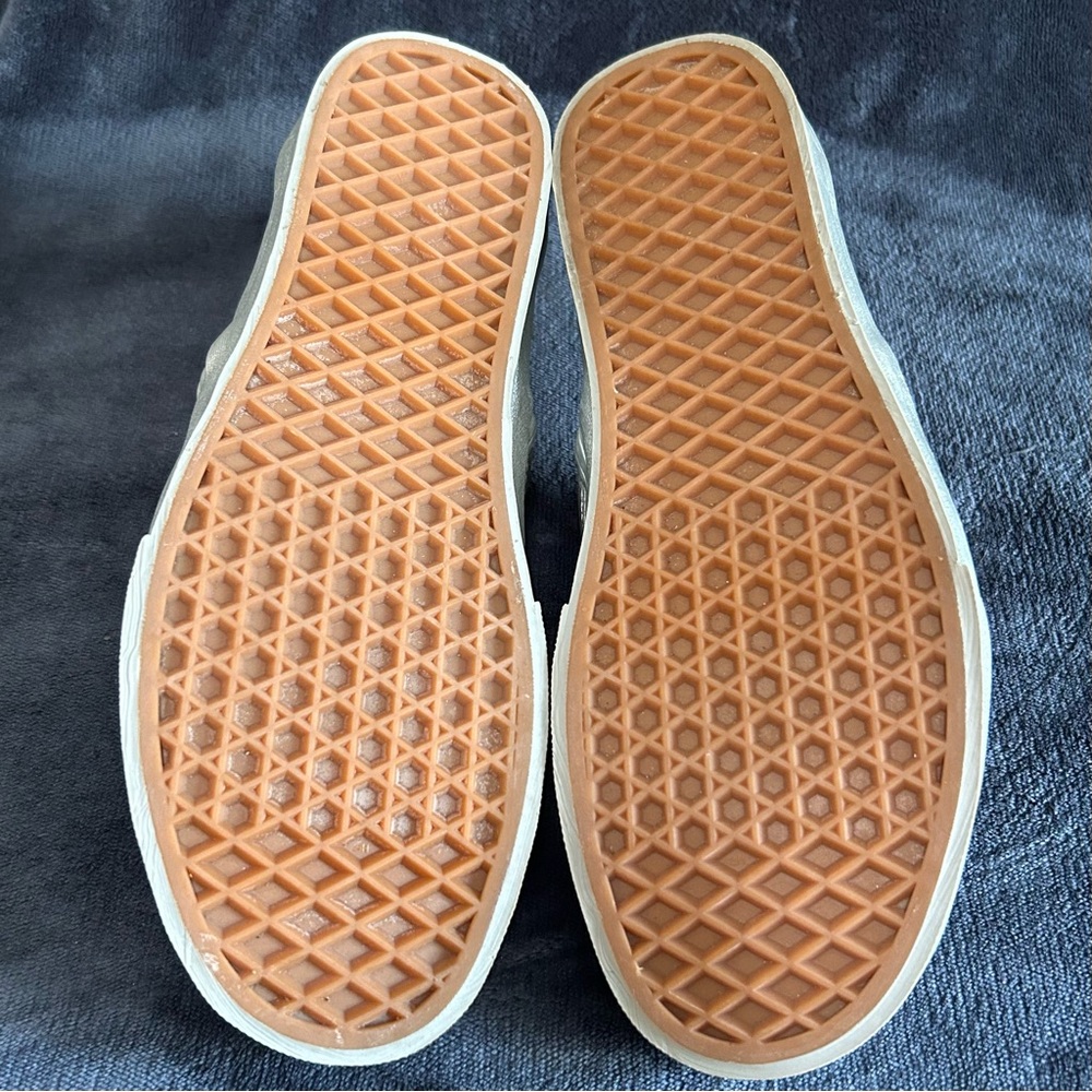 Vans - Silver Slip-Ons - Women’s 8.5 - Picture 3 of 9